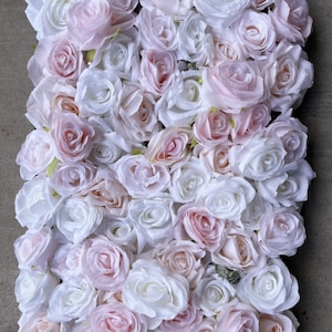 Baby Pink Flower Wall Panel: 3D Wedding Backdrop Decor