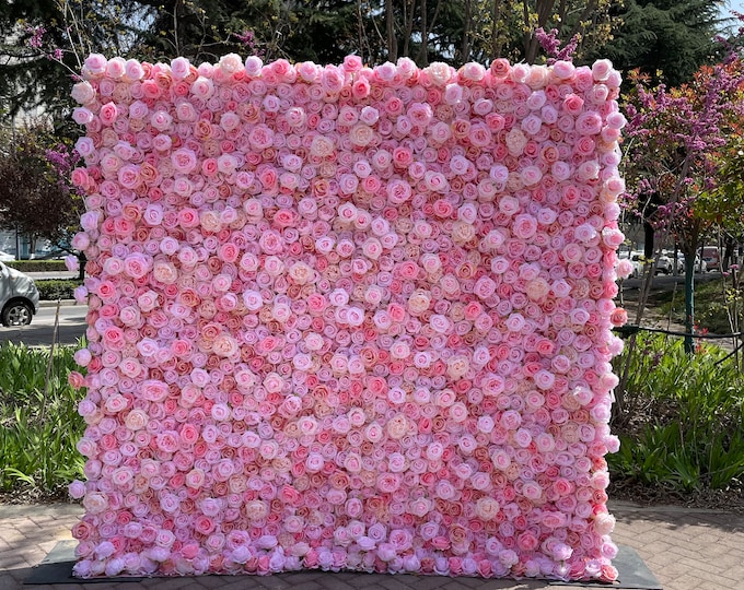 Four SEASON Wall Plaques ROSE TOPIARY Floral Clay Pot Spring Summer ...