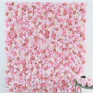 US Seller! Flower Wall 3-D Artificial Flower Panel Home Shop Party Holiday Wall Decor Photo Backdrop #07