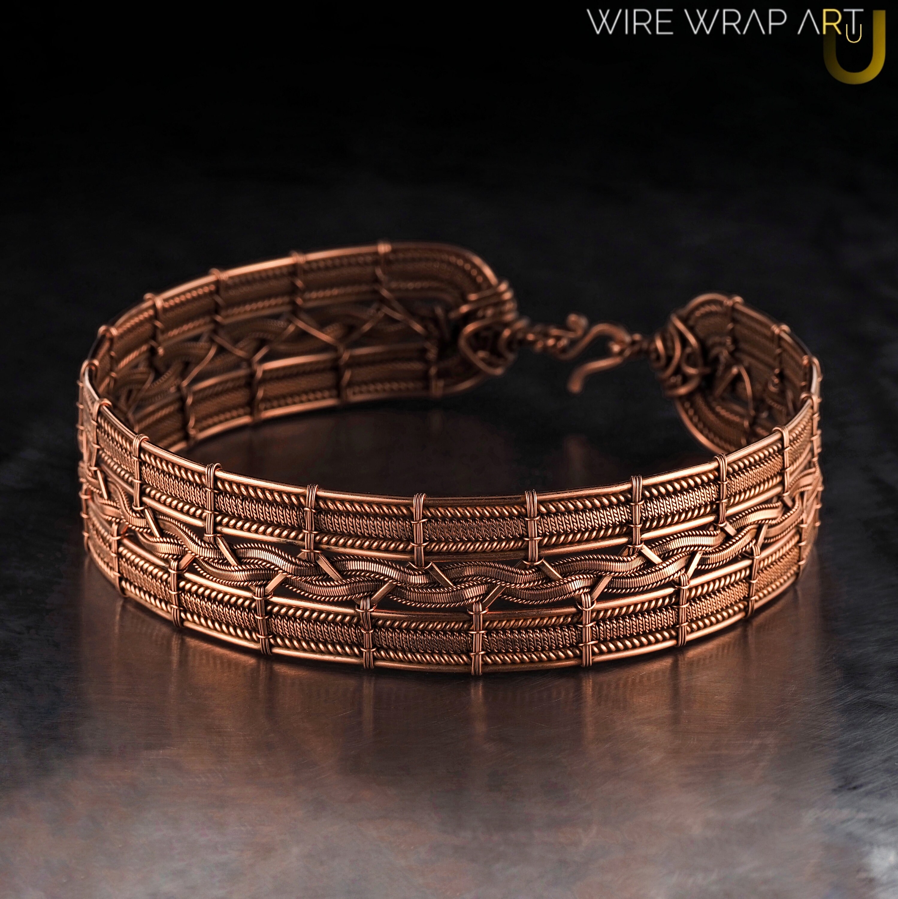 Wire wrapped choker / Copper wire necklace / Wire wrap Etsy