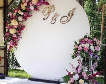 Background Glossy Round Wedding Backdrop Tall White Backdrop, For Weddings, Bridal Showers and Birthday Parties