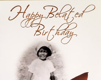 Belated Birthday Party Invitation - Etsy