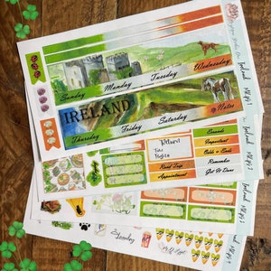 Ireland Monthly Planner Kit- Travel the World Series