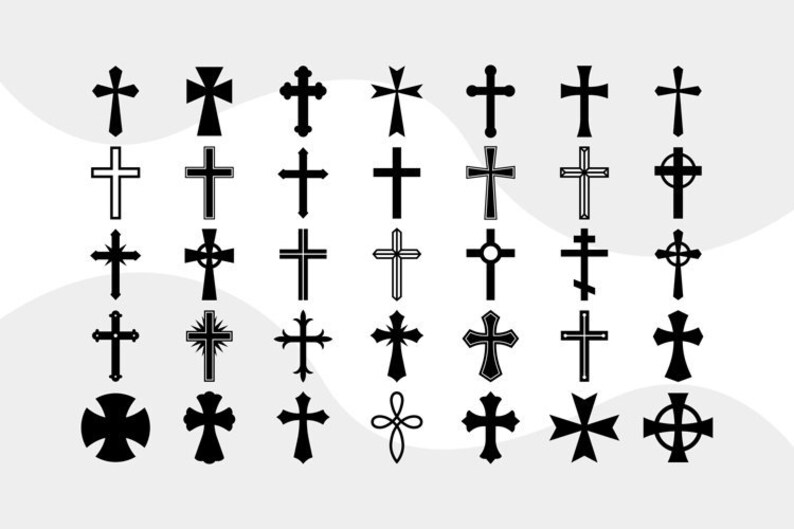 Cross SVG Bundle Crosses Religion Faith Clipart Set - Etsy