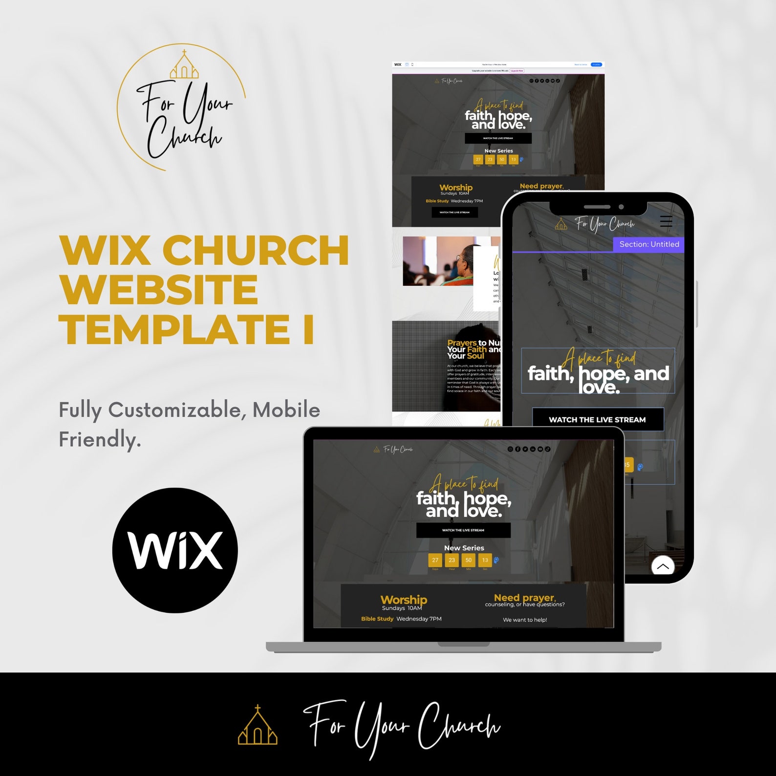 WIX Website Template for Your Church I Etsy WIX Website Template for Your Church I Etsy