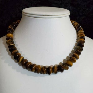 Brown Tiger Eye Bead Necklace