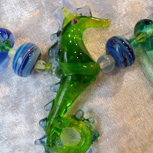 Hand worked glass Seahorse