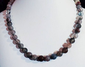 Moss Agate Natural Stone Necklace