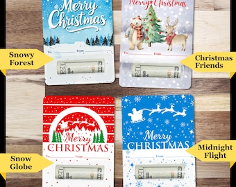 Christmas Money Holder Card Kits,  7 Designs Qty Discounts, Creative Cash Gifts, Stress-Free Shopping- Gift Bag Optional- Bruh 67 Teen Gifts