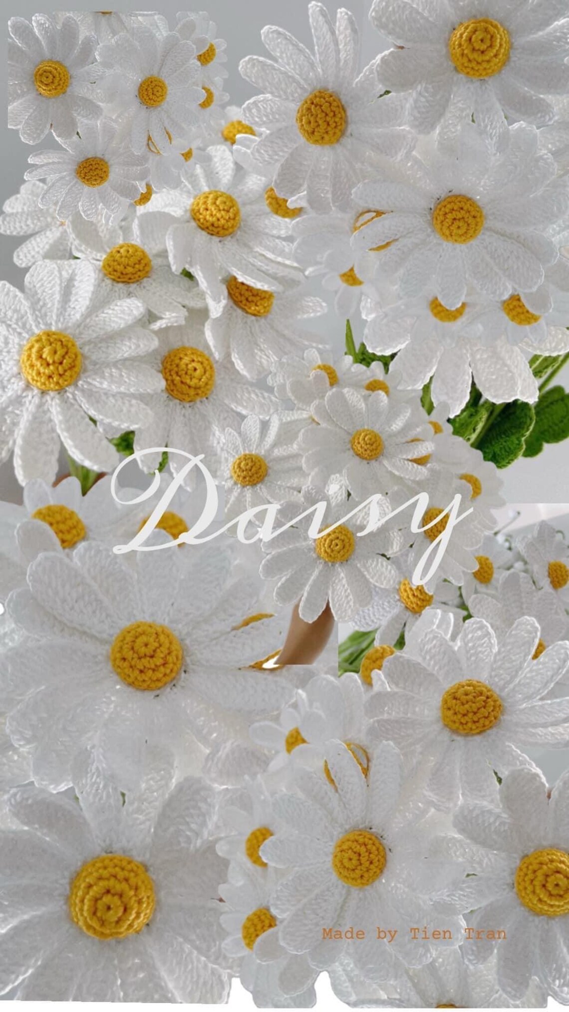 Himalayan Blooms Crochet Daisy Flower (White) main image 1