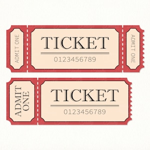 Ticket SVG file Retro ticket template Admit one SVG