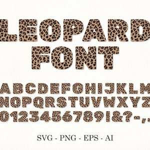 Leopard letters PNG Leopard print font SVG Leopard alphabet SVG Leopard numbers clipart Wild cats pattern letter svg Leopard monogram Cricut