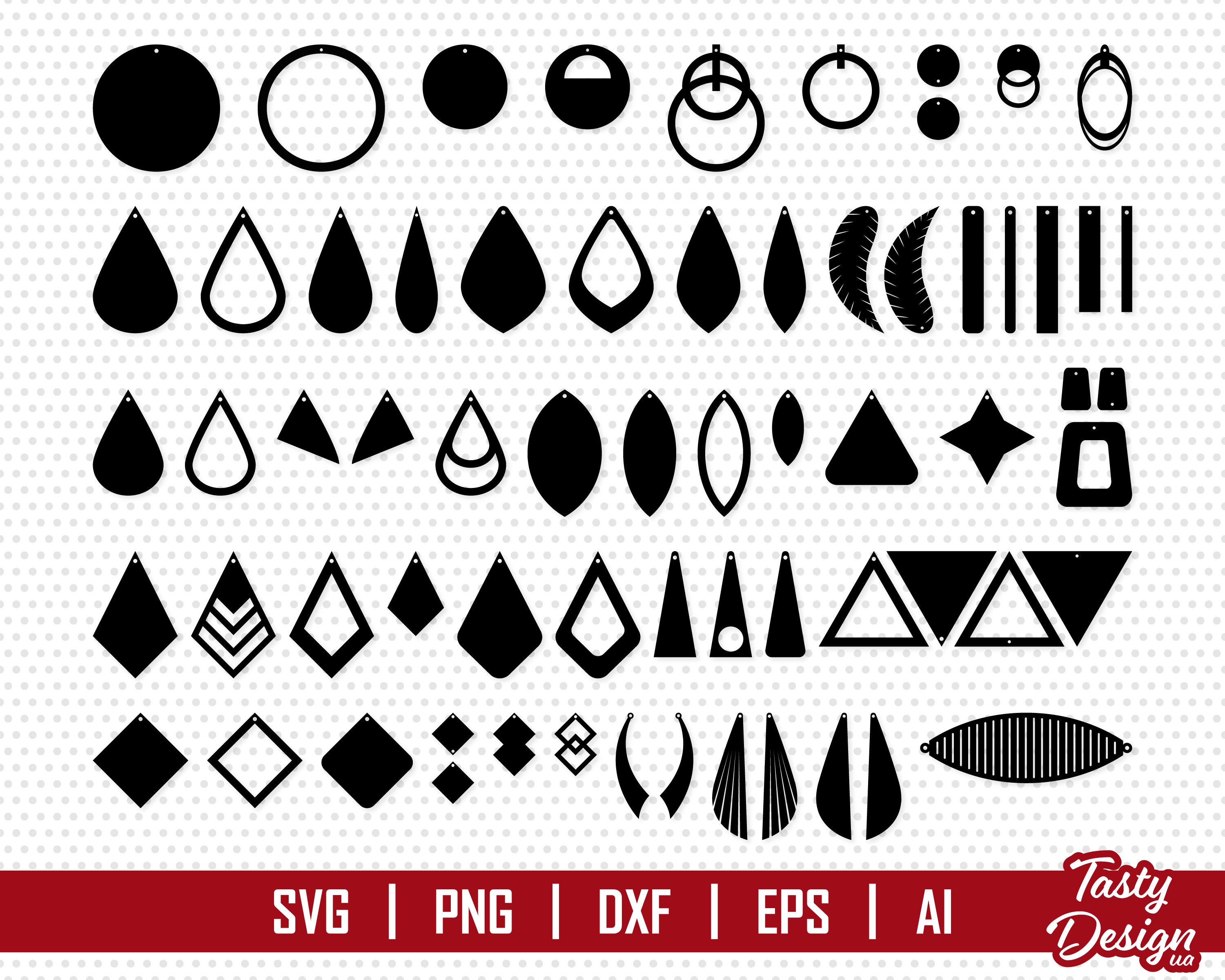 Earring Card SVG Bundle – Wispy Willow Designs