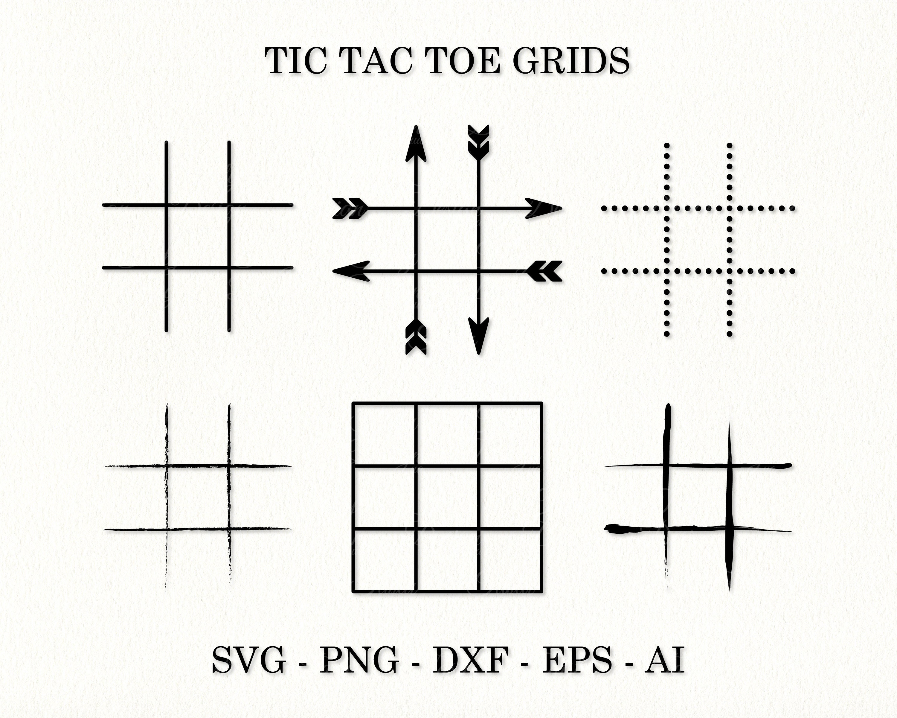Tic Tac Toe SVG Tic Tac Toe Grid Svg Tic Tac Toe Game Board - Etsy