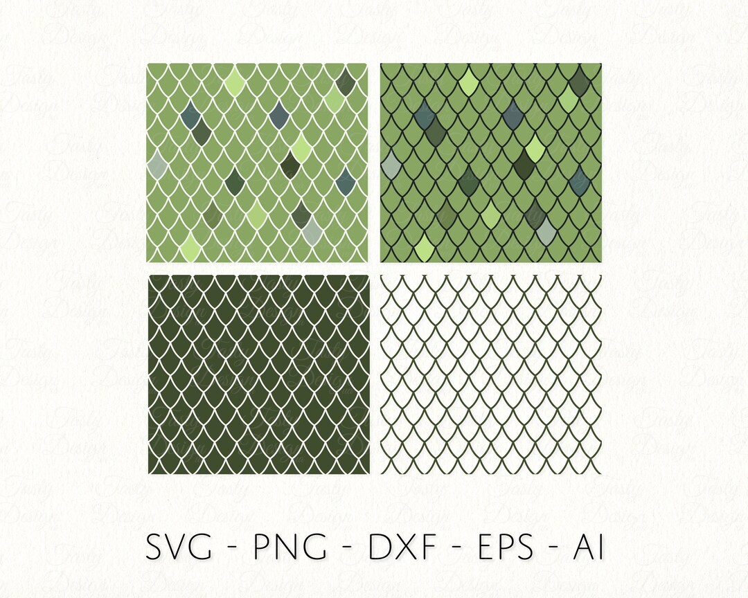 Dragon Scale SVG Seamless Pattern Reptile Skin PNG Snake Texture Print ...