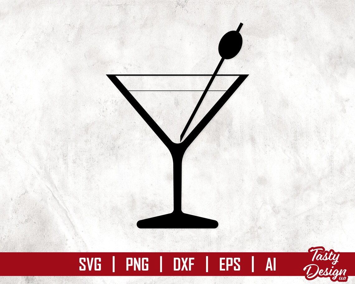 Martini Glass Svg Wine Glass Svg Cocktail Glass Stencil Svg - Etsy