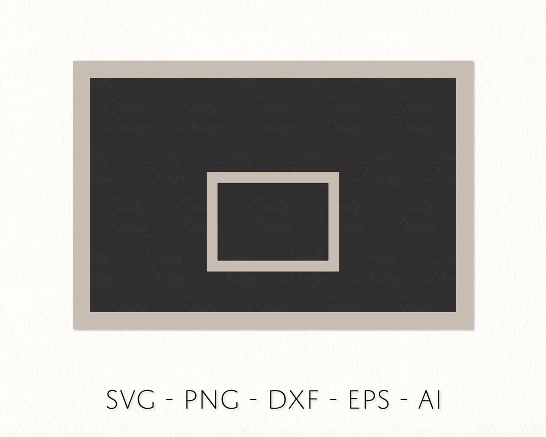 Layered Basketball Backboard SVG PNG DXF Sports Equipment Vector File