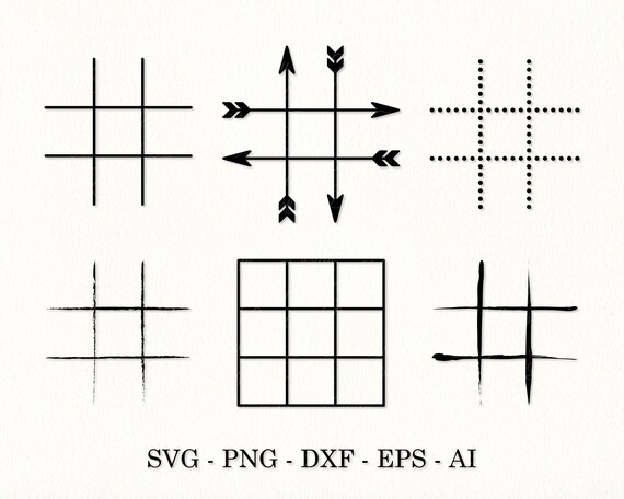 Tic-Tac-Toe Board SVG