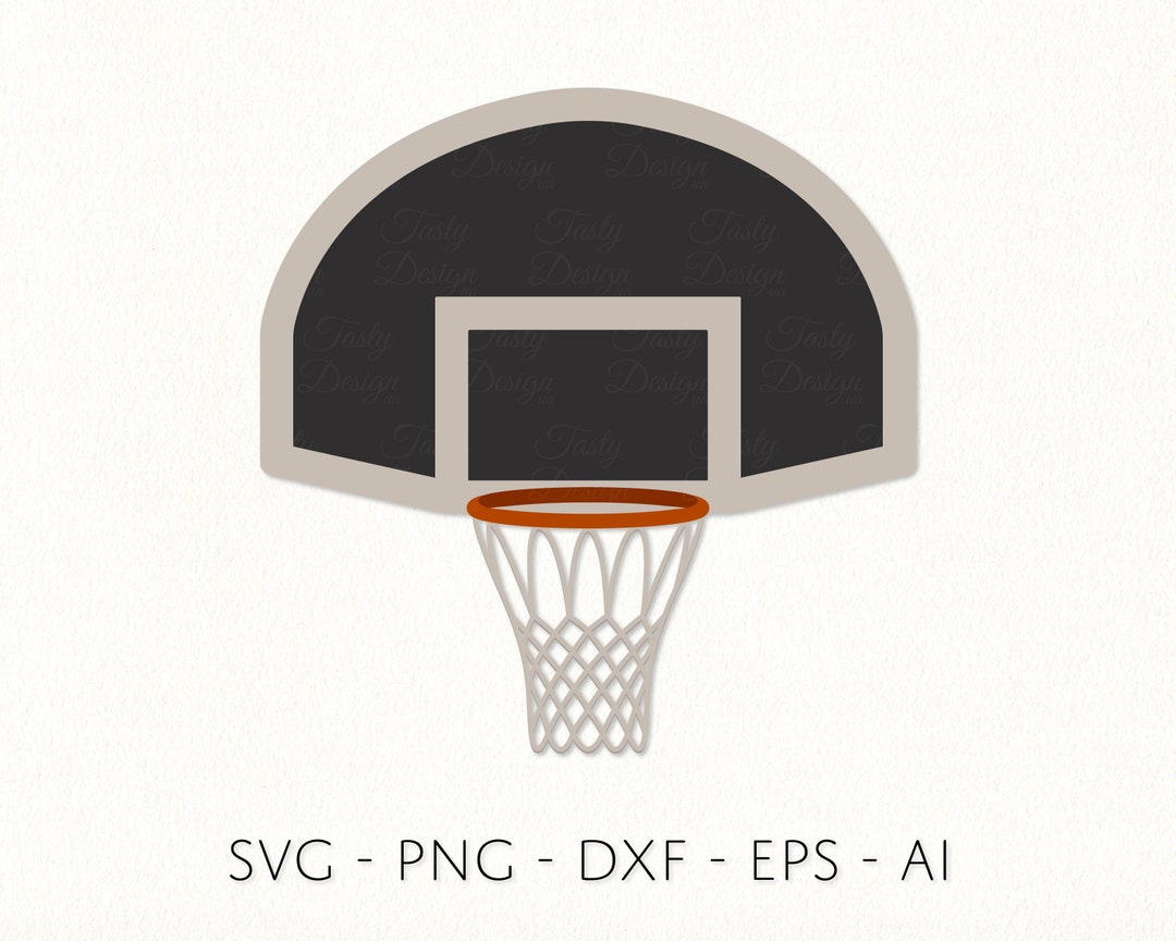 Basketball Backboard With Hoop SVG PNG DXF Sports Equipment Layered