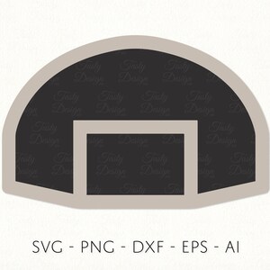 Layered Basketball Backboard SVG PNG DXF Sportgeräte Vektor Sublimation Aufkleber Cricut Dateien