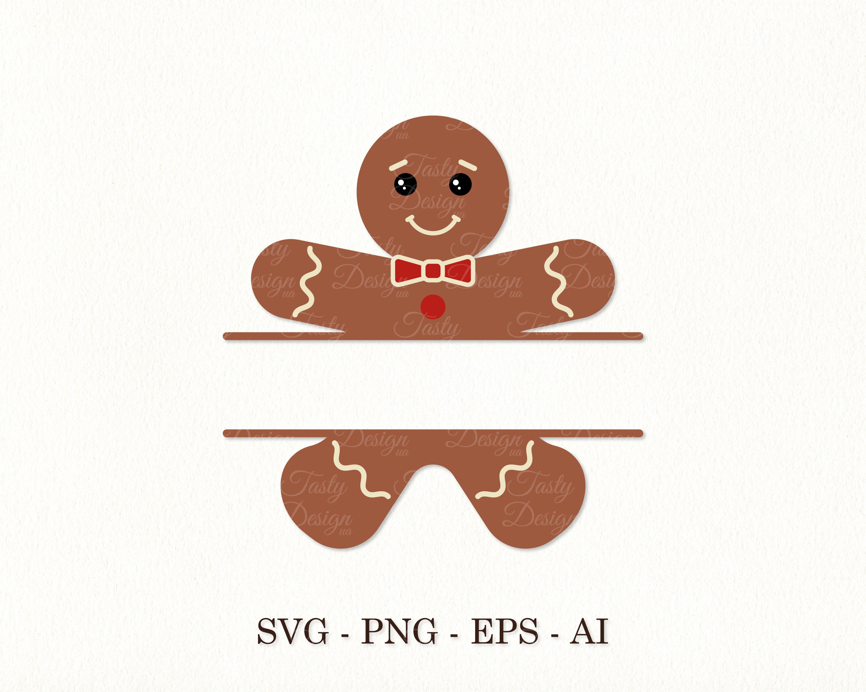 Gingerbread Name Frame SVG Gingerbread Split Monogram Svg Baby Girl ...