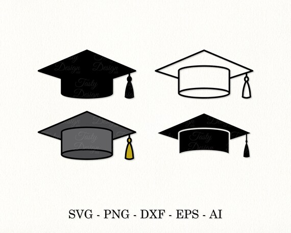Graduation Cap Svg Graduation Hat Svg Grad Cap Clipart PNG DXF EPS