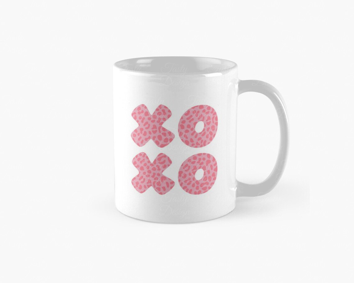 Xoxo SVG Pink Leopard Print SVG Hugs and Kisses Svg XOXO Png | Etsy