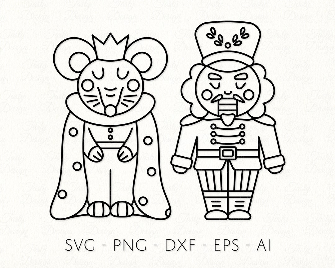 Nutcracker SVG Mouse King PNG Ballerina DXF Christmas Tree Etsy
