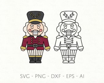 Nutcracker SVG PNG DXF Sublimation Decal Cricut File