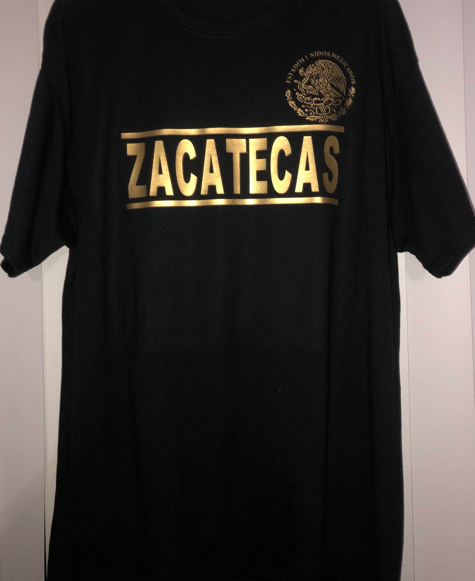 Zacatecas Tshirt / Mexican eagle/ Black Mexico Tshirt / Etsy