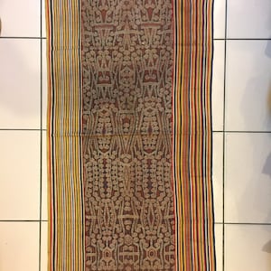 B05# Traditional Iban OLD Bidang Kebat Ikat Rajah River Sarawak Borneo