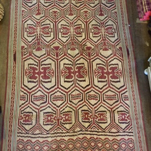 P001 Awesome Dayak Iban Ikat Charm Ritual Old Pua Kumbu Sarawak Borneo
