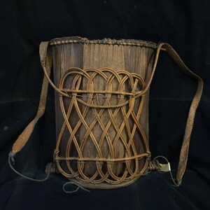 PBC01# Awesome Punan Tribal OLD Rattan Baby Cartier Kalimantan Borneo