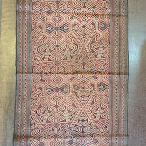 02 Awesome Dayak Ikat Old Bidang Skirt Rajah Sarawak Kalimantan Borneo