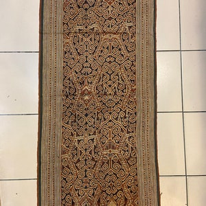 B13# Awesome Tribal Old Bidang Kebat Ikat Skirt Dayak Sarawak Borneo