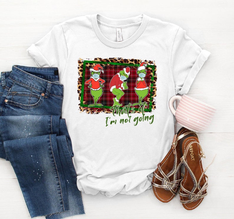 grinch plaid shirt