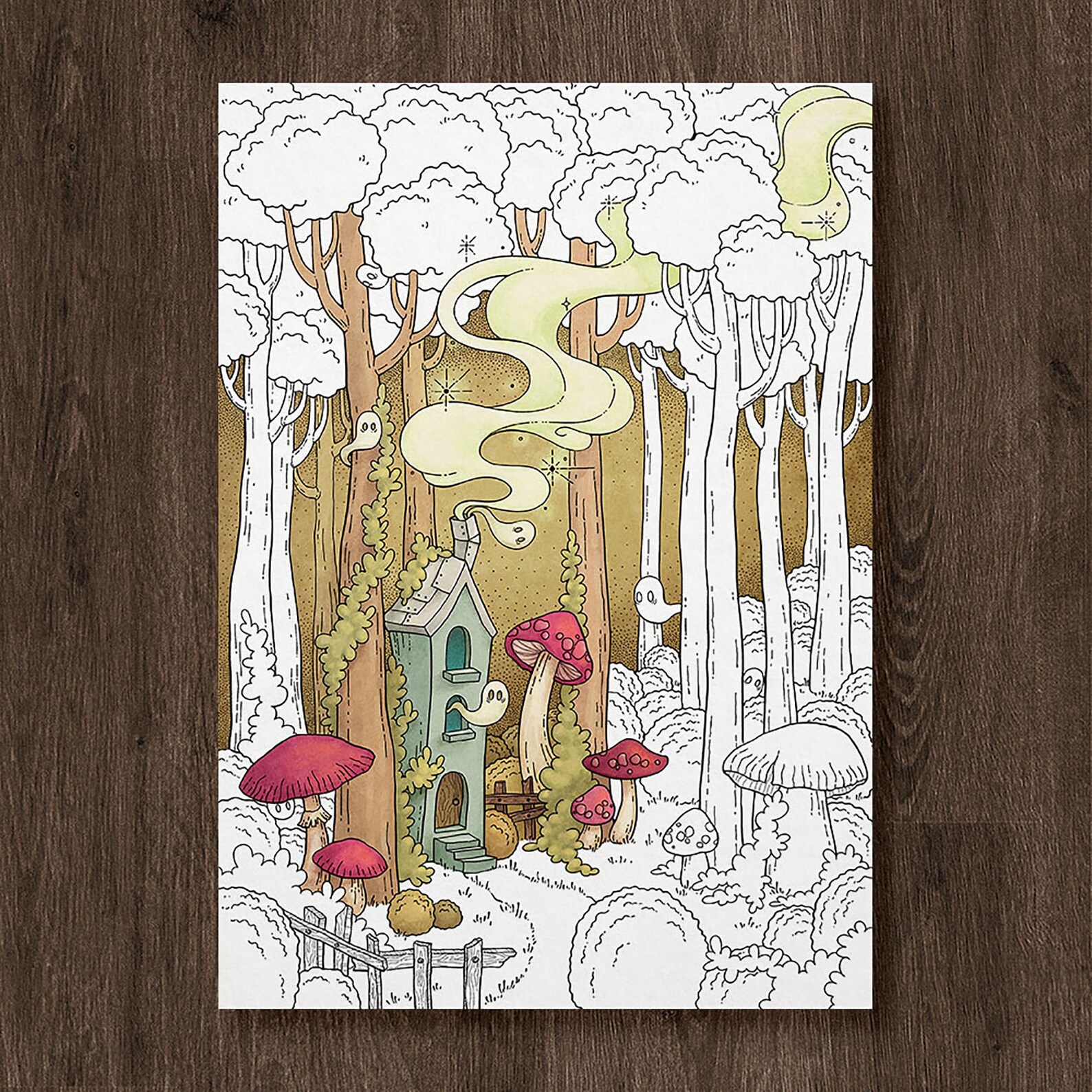 Autumn Fantasy Coloring Pages: 12 Page Bundle (instant Download) - Etsy
