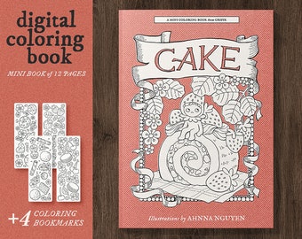 Fantasy CAKE Coloring Book: Fairy Desserts (Digital Download)