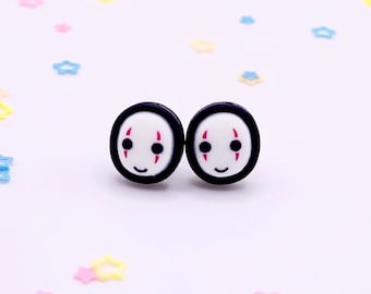 Faceless Spirit Stud Earrings Sensitive Safe