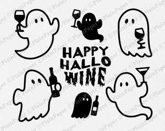 Download Halloween Wine Svg Etsy