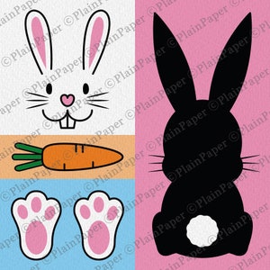 Easter Svg, Rabbit SVG, Happy Easter Svg, Bunny Face Svg, Easter bunny Eps, Png, Cricut, Easter SVG Bundle