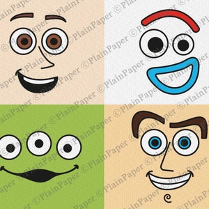 Toy Story Svg, Woody Svg, Buzz Lightyear Png, Forky Eps, Toy Story alien Svg, Cricut, Clip Art, Toy Story Bundle, Face Svg, Ornament diy