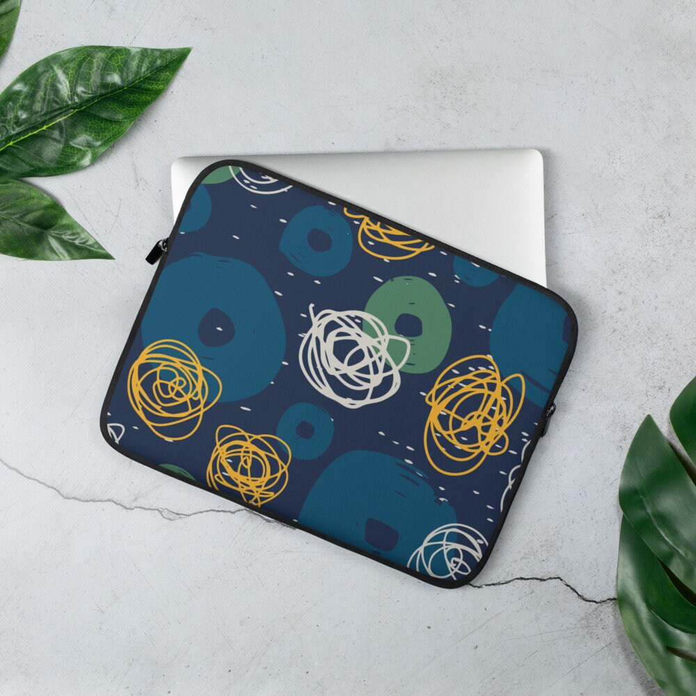 Computer Case Blue 13 in. 15 in. Laptop Case Laptop Sleeve Etsy