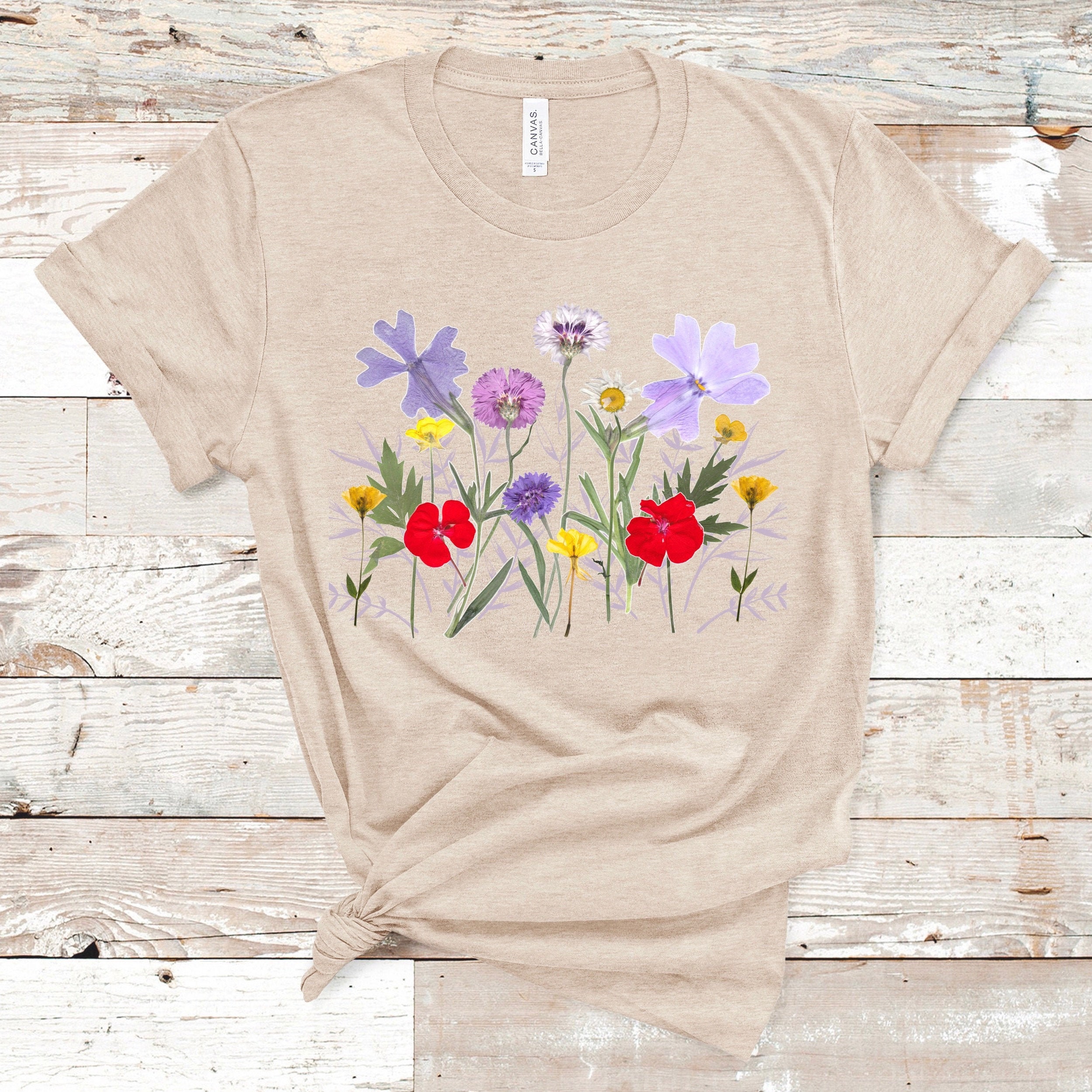 Wildflower Shirt Wildflower Tshirt for Women Womens Shirts Etsy Singapore