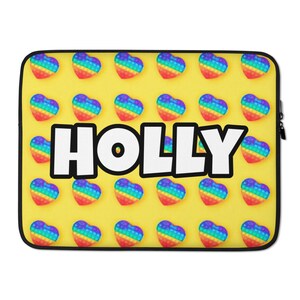 Popit Fidget Pattern Print Laptop Sleeve, Pop It, Pop-it, Chromebook ...
