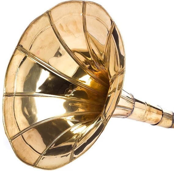 Gramophone Brass Horn Without Elbow 