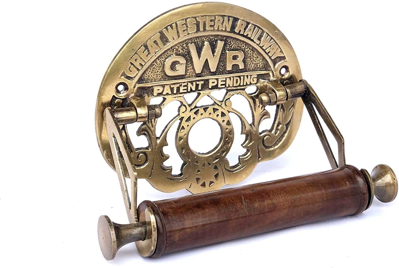 Traditional GWR Brass Toilet Roll Holder in Antique Finish Etsy