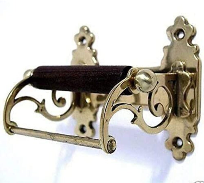 Toilet Roll Holder Brass Vintage Novelty Victorian Old Wooden - Etsy UK