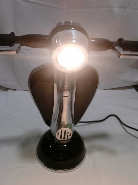 Periodiek zout Ondergedompeld Retro Collection Black Vespa Lamp Description - Etsy