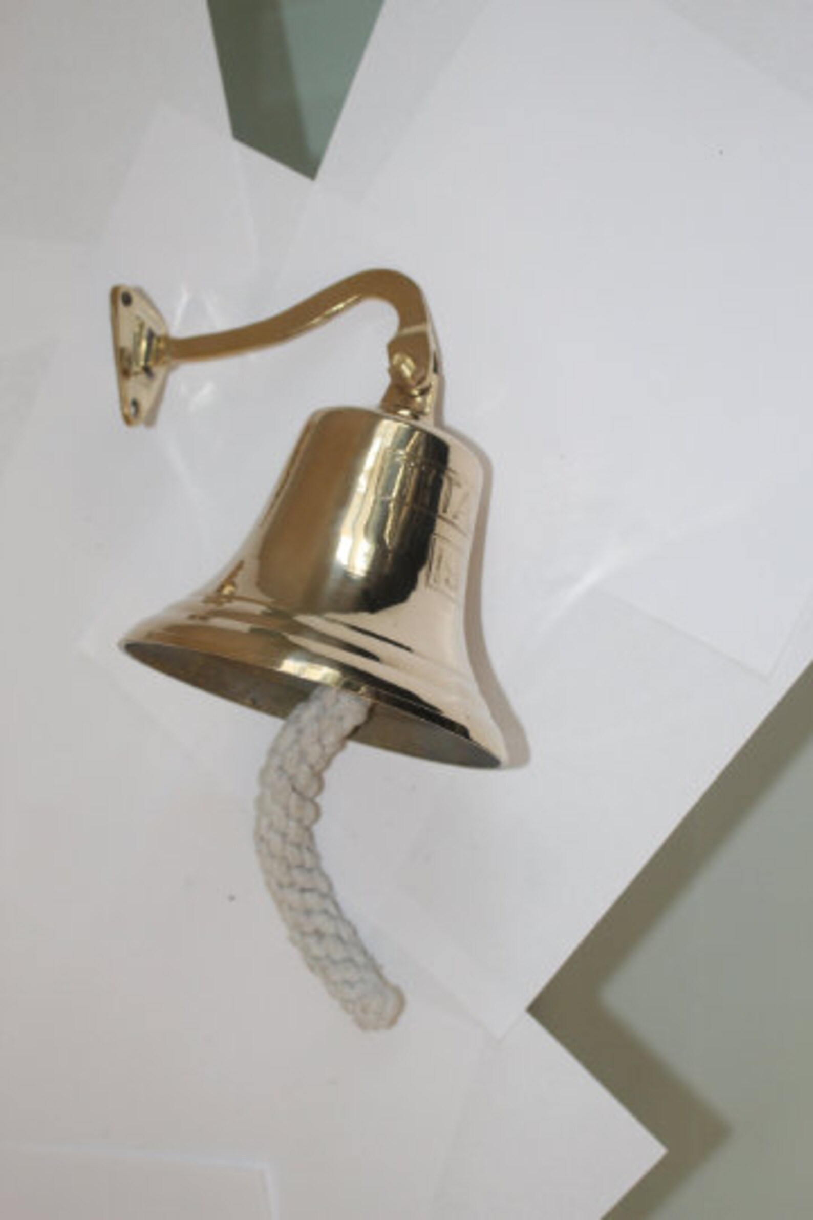 Antique TITANIC 10 Brass Bell wall mount bell nautical Etsy